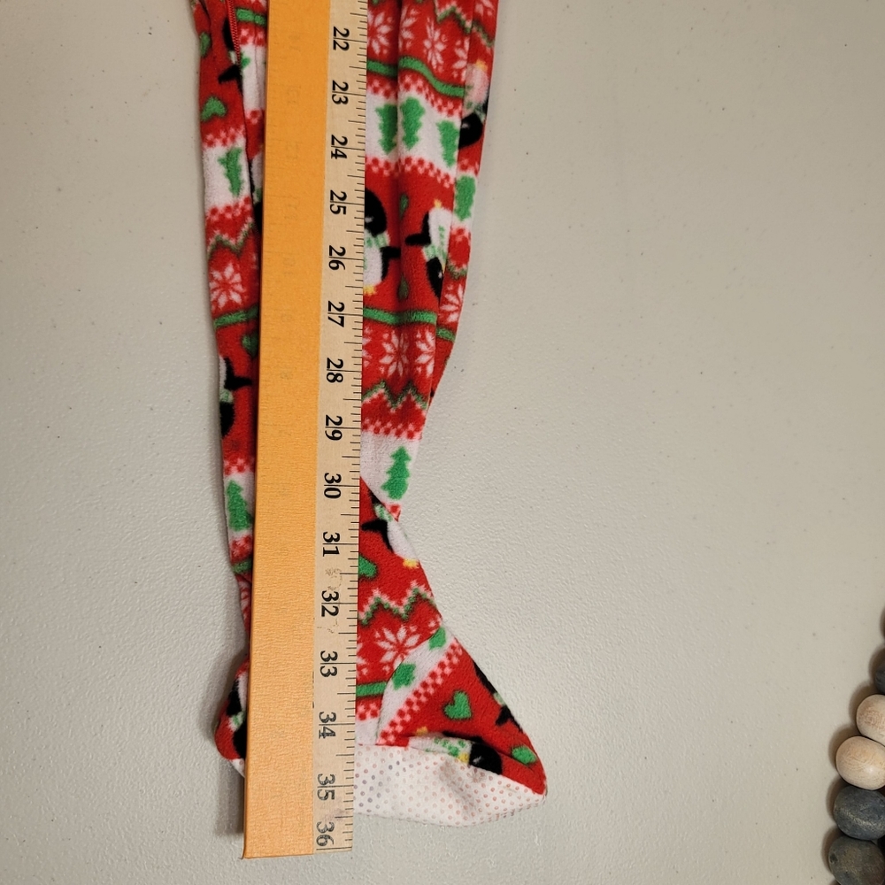 JOE BOXER Christmas Print Pajamas One Piece Suit Blanket Sleeper. 4T - Picture 5 of 9